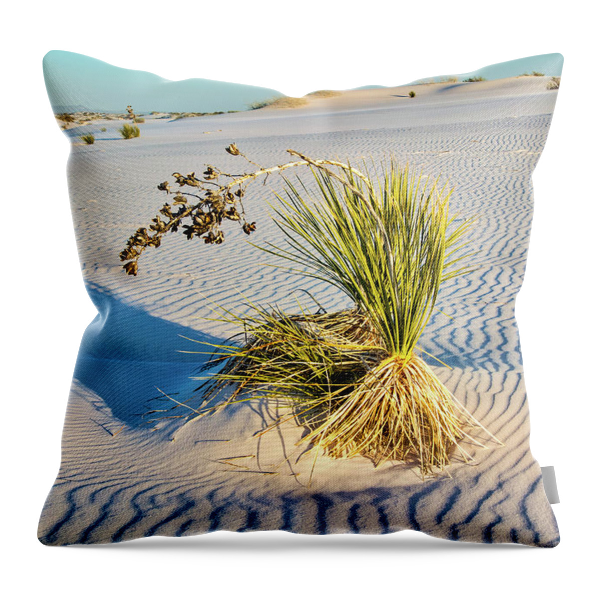 National Parks And Monuments Throw Pillow featuring the photograph White Sands National Monument, New Mexico by Segura Shaw Photography