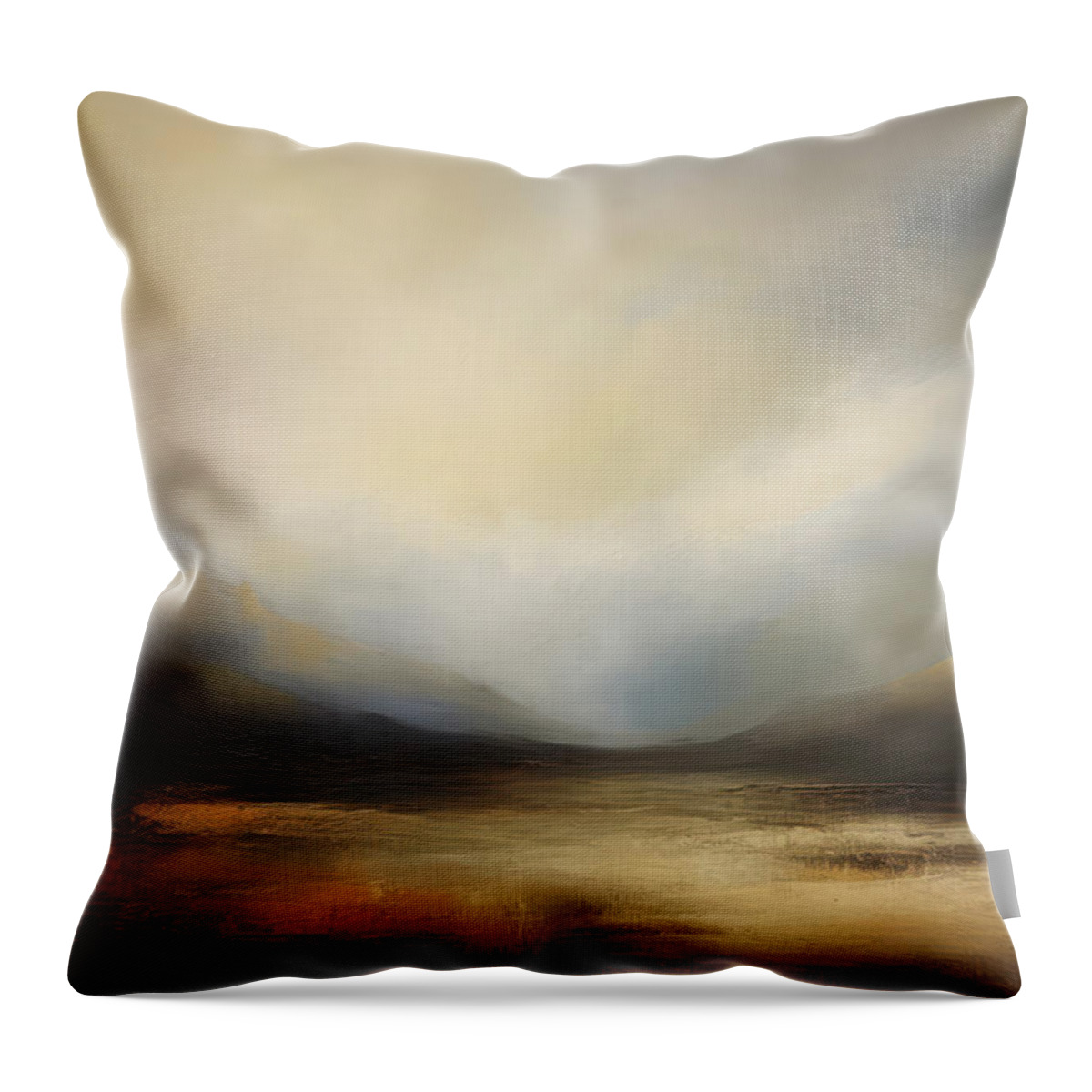 Wide Open Spaces Throw Pillow featuring the painting Wide Open Spaces Desert Dreams 6 by Jai Johnson