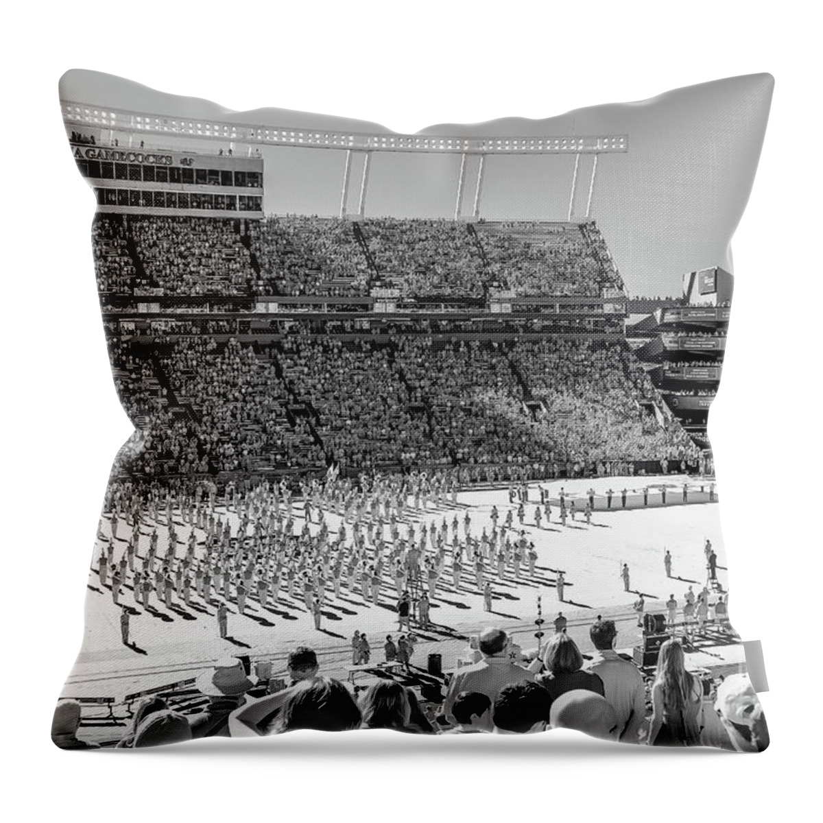 Usc Throw Pillow featuring the photograph Williams - Brice Stadium #29 by Charles Hite
