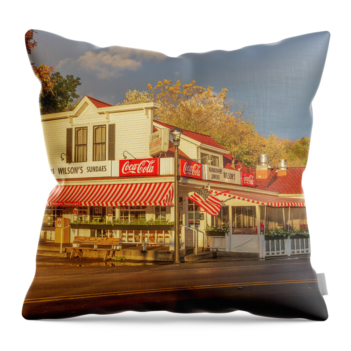 Door County Throw Pillow featuring the photograph Wilson's by Paul Schultz