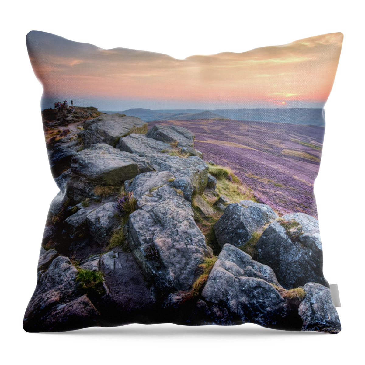 Flower Throw Pillow featuring the photograph Win Hill 2.0 by Yhun Suarez