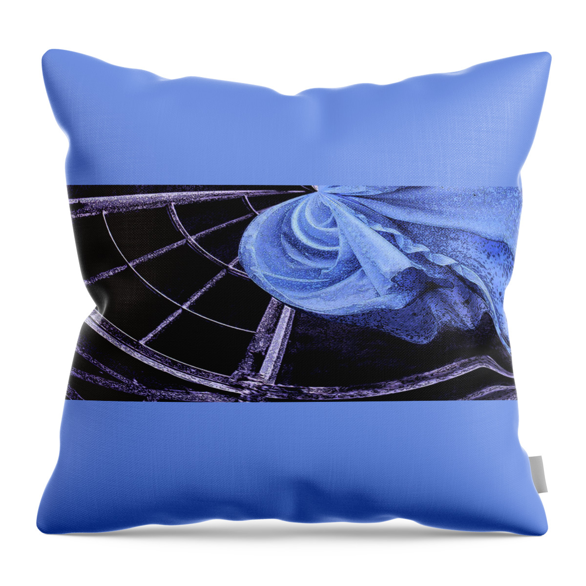 Curtain Throw Pillow featuring the photograph Wind in the Curtains by Wayne King