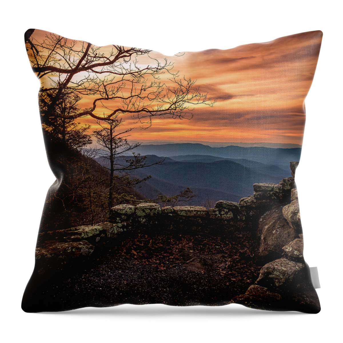 Winter Throw Pillow featuring the photograph Winter Light II at Thunder Ridge by Tricia Louque