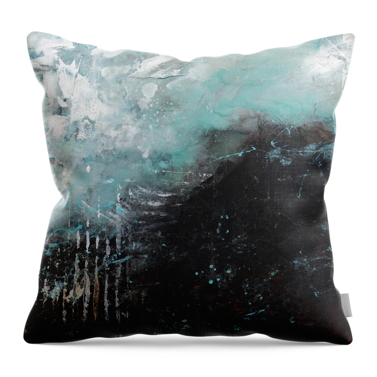 Abstract Throw Pillow featuring the painting Within 1 by Jai Johnson