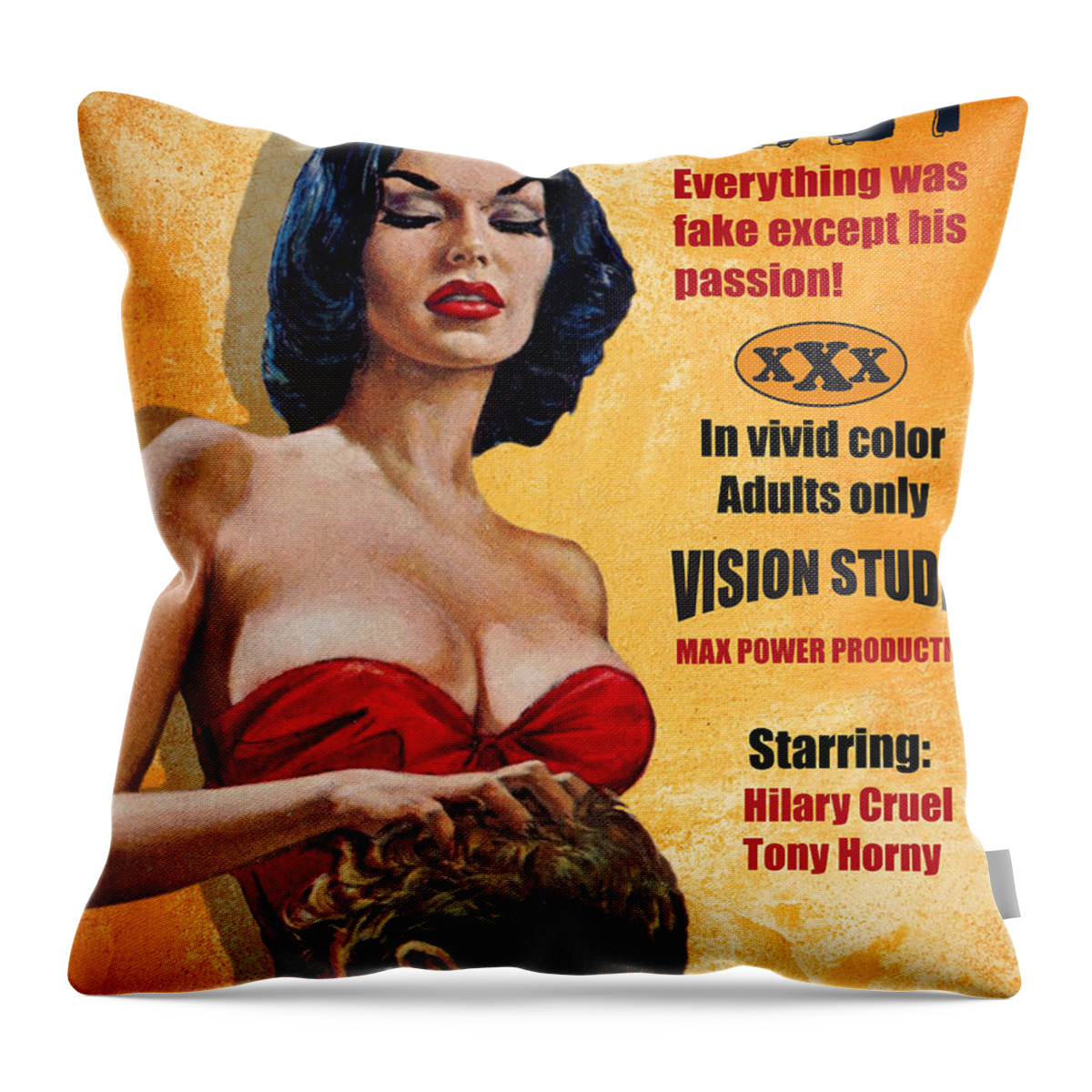 Woman Throw Pillow featuring the digital art Woman Above the Man by Long Shot
