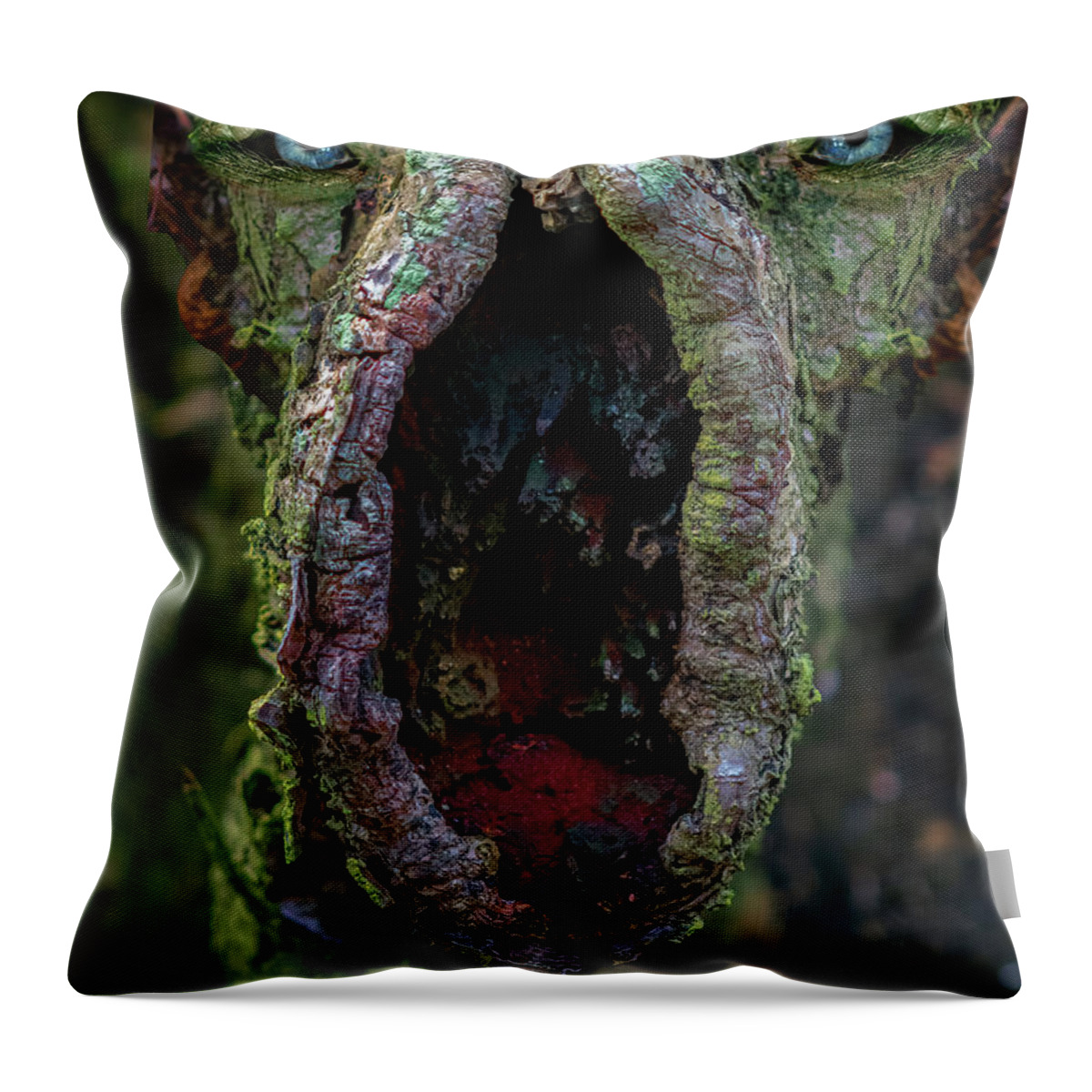 Wood Throw Pillow featuring the digital art Woody 304 by Rick Mosher