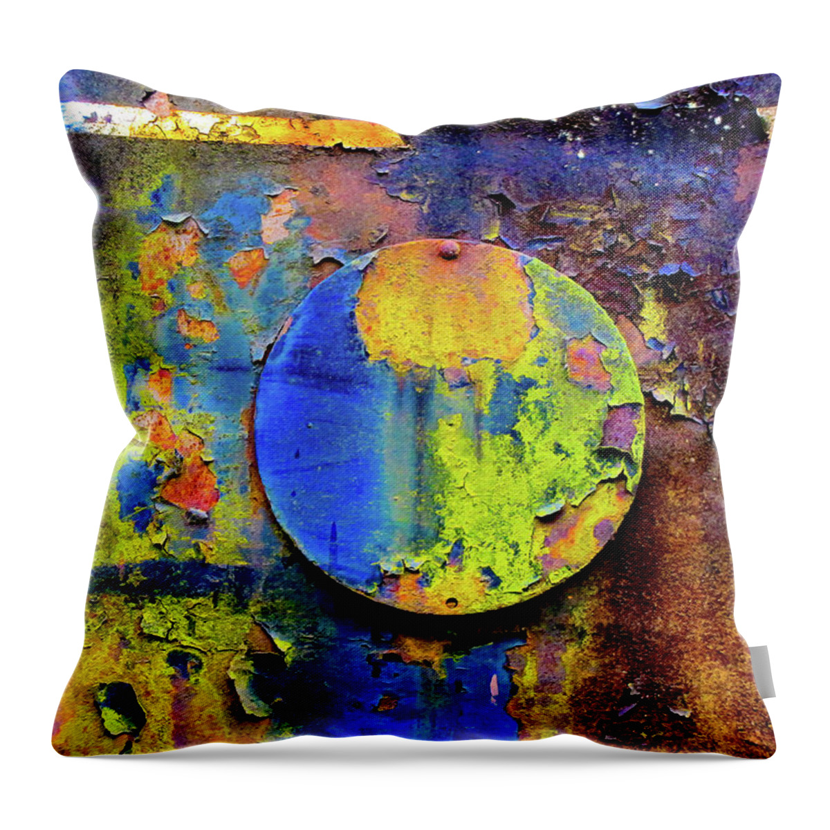 Northwest Railway Museum Throw Pillow featuring the photograph World View by Larey McDaniel