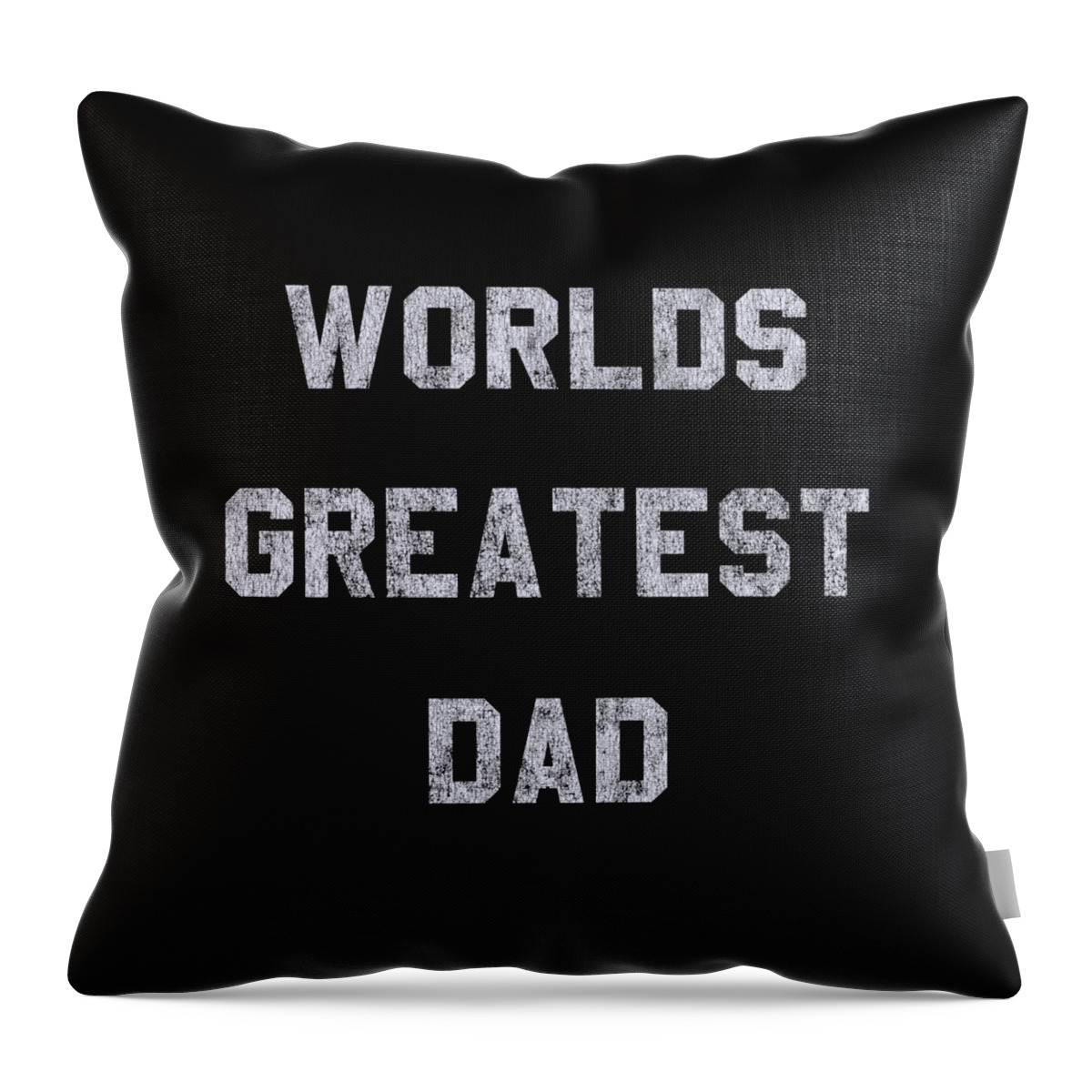 Gifts For Dad Throw Pillow featuring the digital art Worlds Greatest Dad Retro by Flippin Sweet Gear