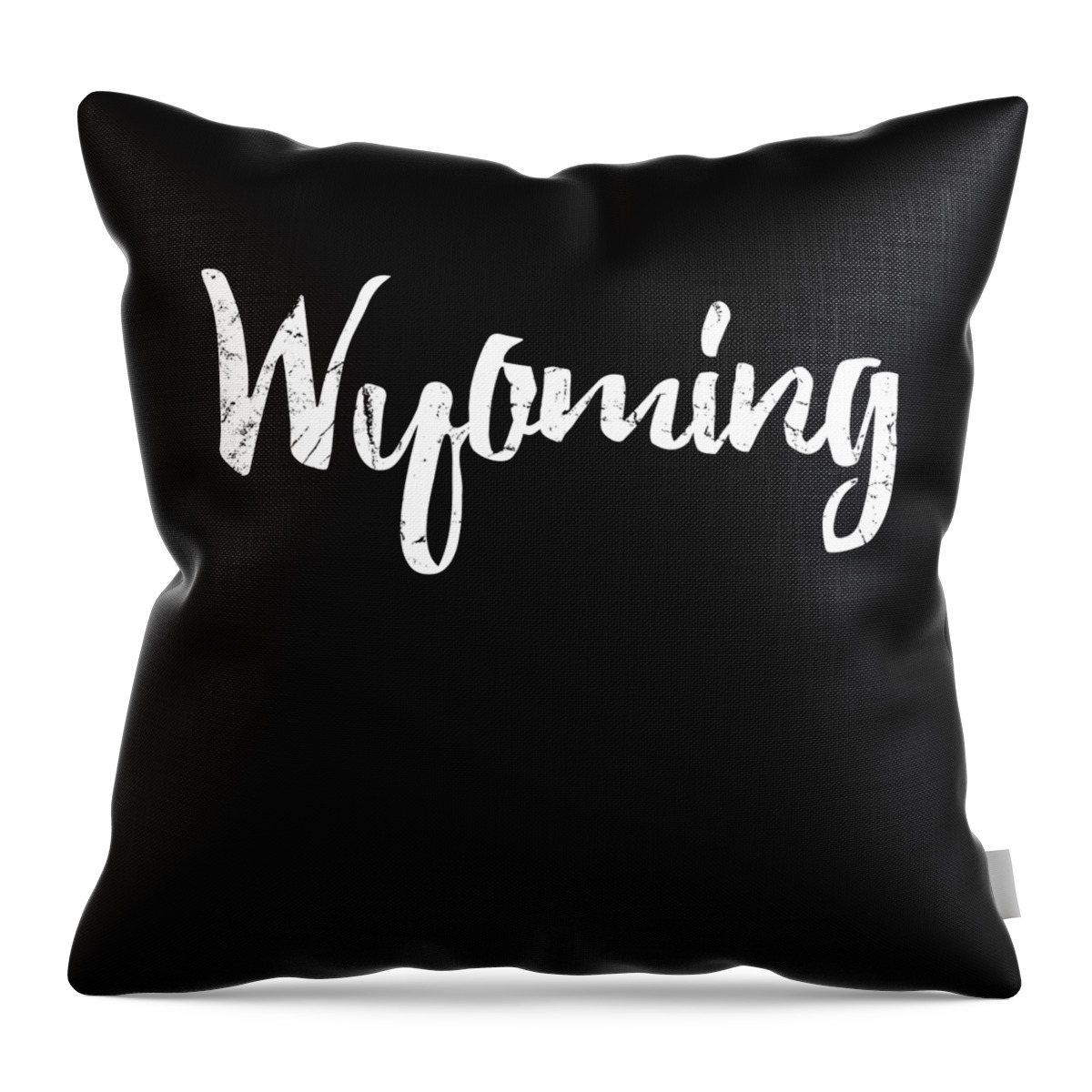 Funny Throw Pillow featuring the digital art Wyoming by Flippin Sweet Gear
