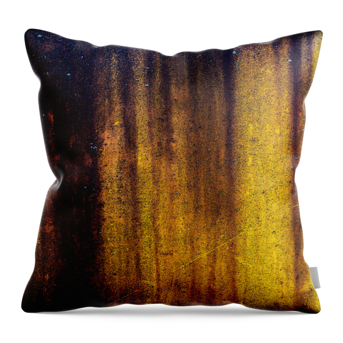 Yellow Throw Pillow featuring the photograph Yellow Texture by Carrie Hannigan