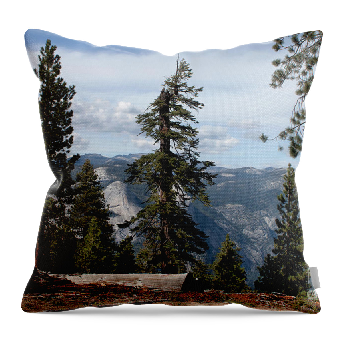 Glacier Point Throw Pillow featuring the photograph Yosemite Park by Ivete Basso Photography