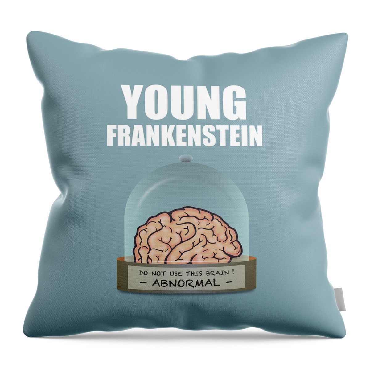 Movie Poster Throw Pillow featuring the digital art Young Frankenstein - Alternative Movie Poster by Movie Poster Boy