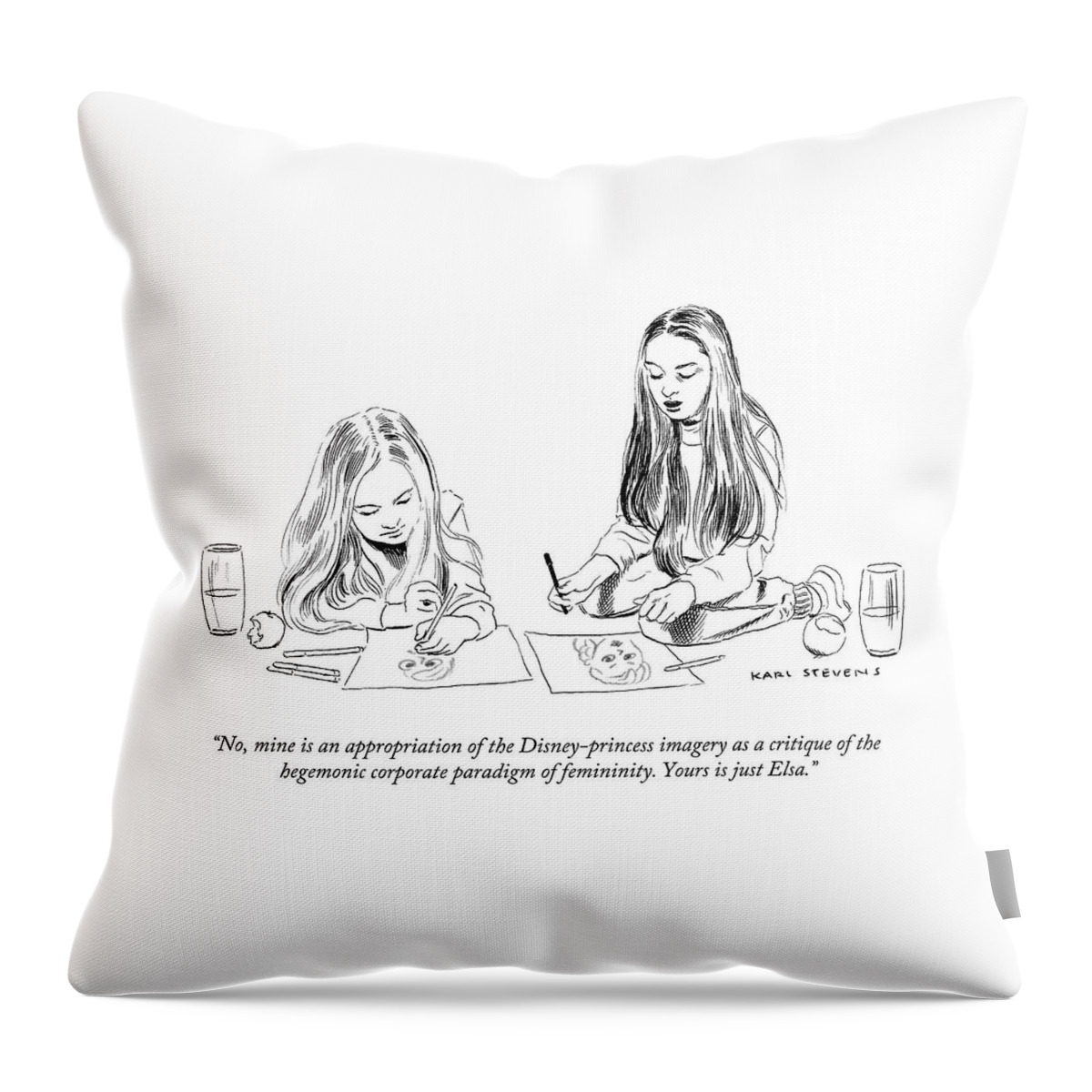 Yours Is Just Elsa Throw Pillow