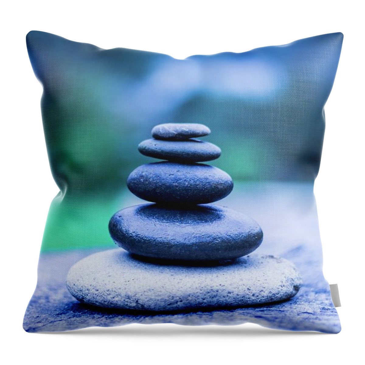 Zen Throw Pillow featuring the photograph Zen balance by Josu Ozkaritz