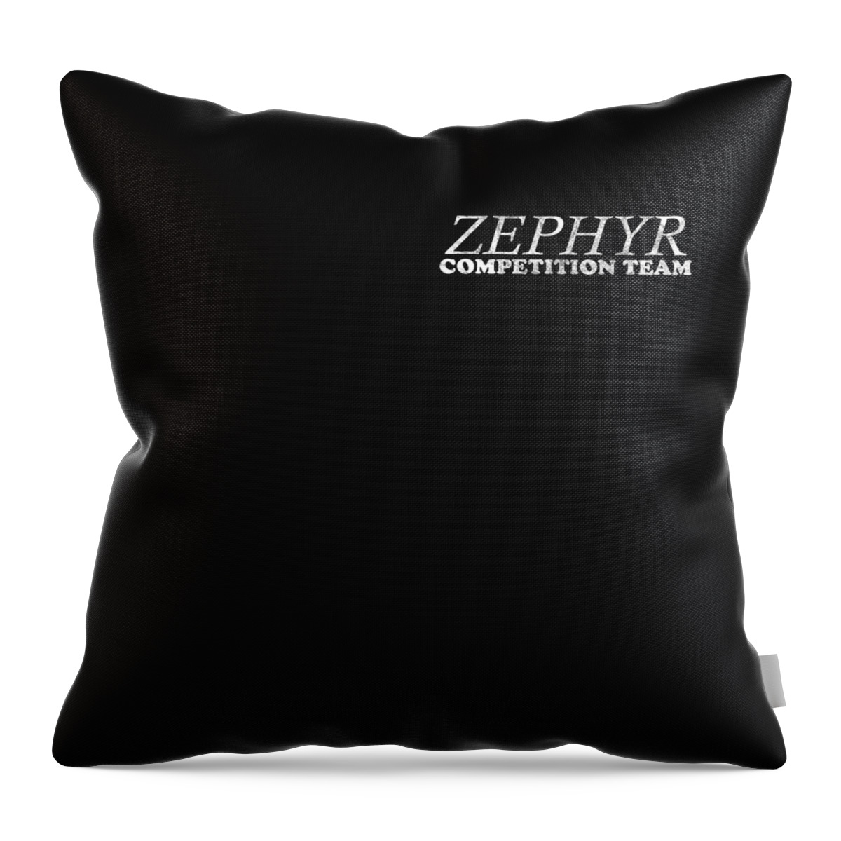 Funny Throw Pillow featuring the digital art Zephyr Competition Team by Flippin Sweet Gear