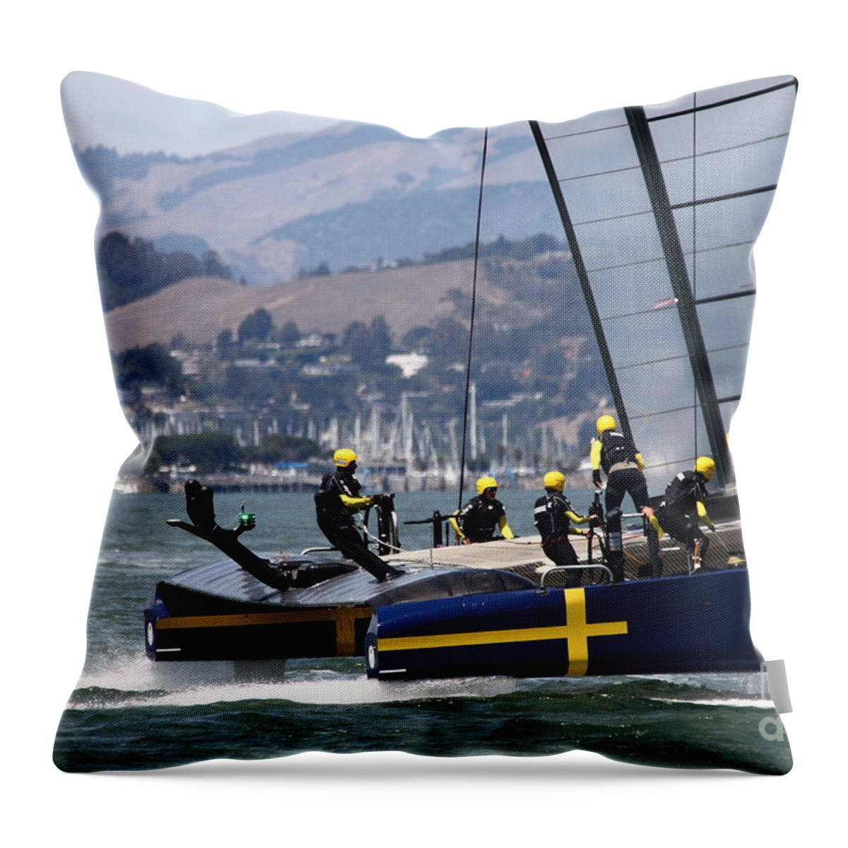 Sports Event Throw Pillow featuring the photograph Zipping Along by Tony Lee