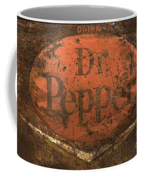 Dr Pepper Sign Coffee Mug featuring the photograph Dr Pepper Vintage Sign by Bob Christopher