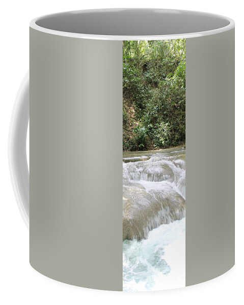 Mayfield Falls Coffee Mug featuring the photograph Mayfield Falls Jamaica 10 by Debbie Levene