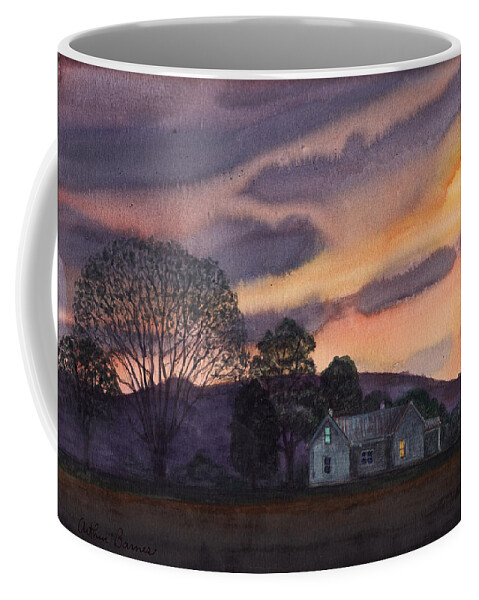 Tennessee Coffee Mug featuring the painting Near the Narrows by Arthur Barnes