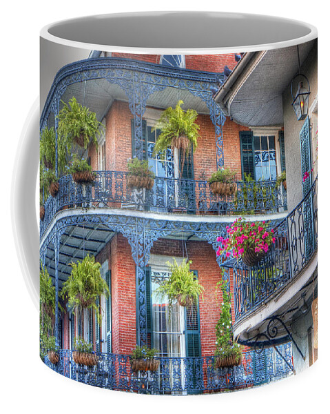 Balcony Coffee Mug featuring the photograph 0255 Balconies - New Orleans by Steve Sturgill