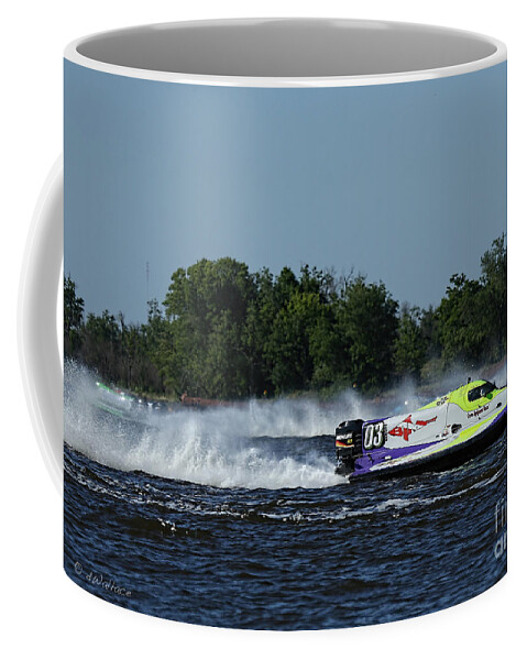 Port Coffee Mug featuring the photograph 03 b Boat Port Neches by D Wallace