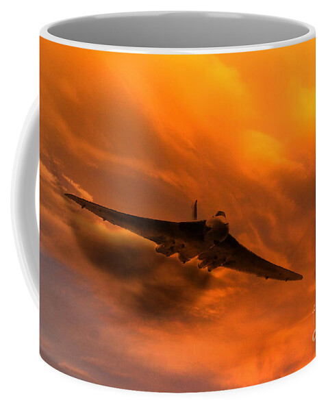 Avro Vulcan Xh558 Coffee Mug featuring the digital art 101 Squadron by Airpower Art