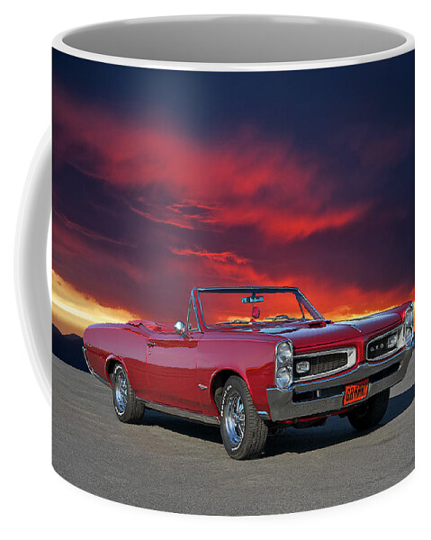 Alloy Coffee Mug featuring the photograph 1966 Pontiac GTO Convertible by Dave Koontz