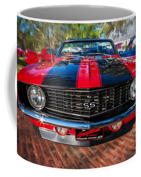 1969 Chevrolet Camaro Coffee Mug featuring the photograph 1969 Chevy Camaro SS Painted by Rich Franco