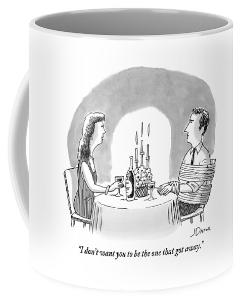 A Man And A Woman Sharing A Bottle Of Wine Coffee Mug