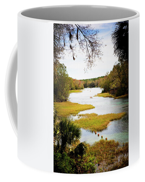 Adventure Coffee Mug featuring the photograph A Water Spring In Florida #1 by Ron Koeberer