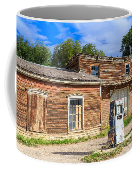 America Coffee Mug featuring the photograph Abandoned mining buildings by Sue Leonard