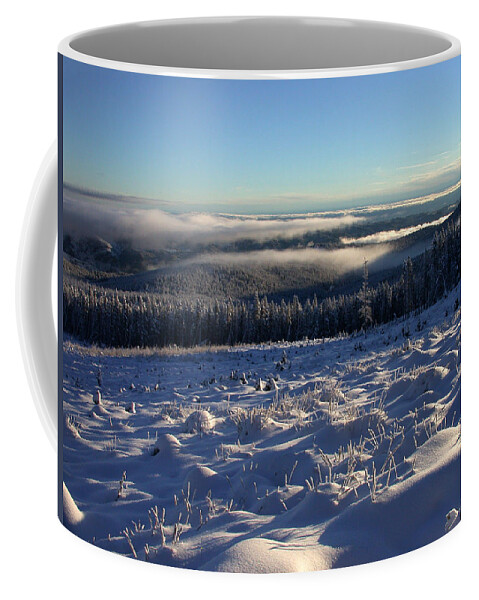 Clouds Coffee Mug featuring the photograph Above The Clouds by Shane Bechler