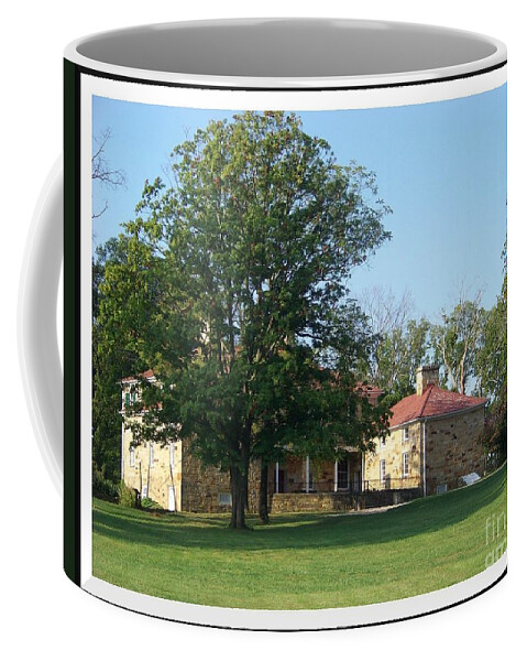 Adena Coffee Mug featuring the photograph Adena Mansion by Charles Robinson