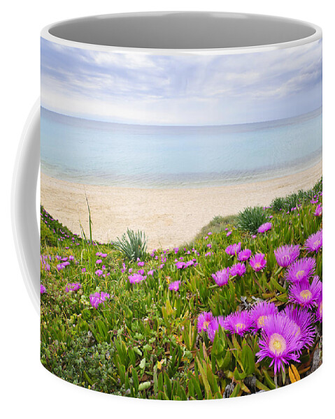 Aegean Coffee Mug featuring the photograph Aegean sea coast in Greece 1 by Elena Elisseeva