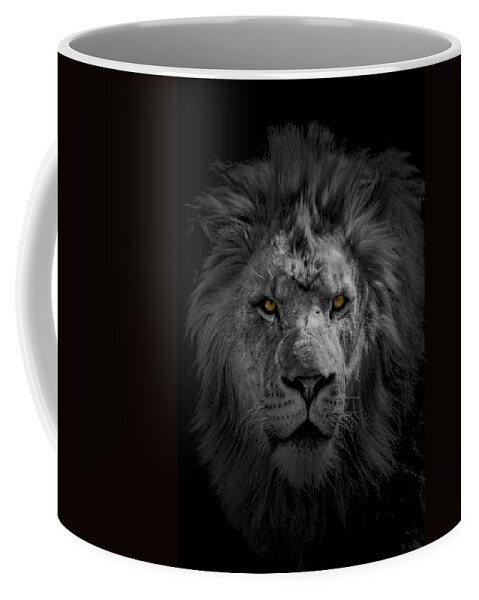 Africa Coffee Mug featuring the photograph African Lion by Peter Lakomy