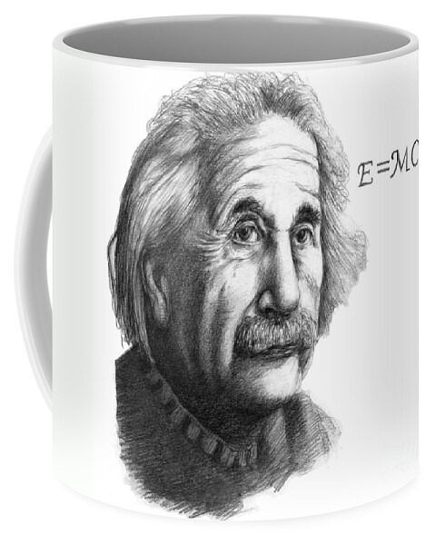 Science Coffee Mug featuring the photograph Albert Einstein, German-american #1 by Spencer Sutton