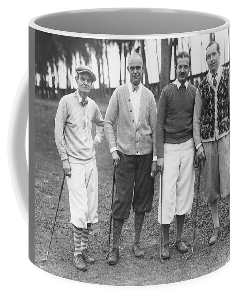 1920s Coffee Mug featuring the photograph Artists And Writers Tournament #1 by Underwood Archives