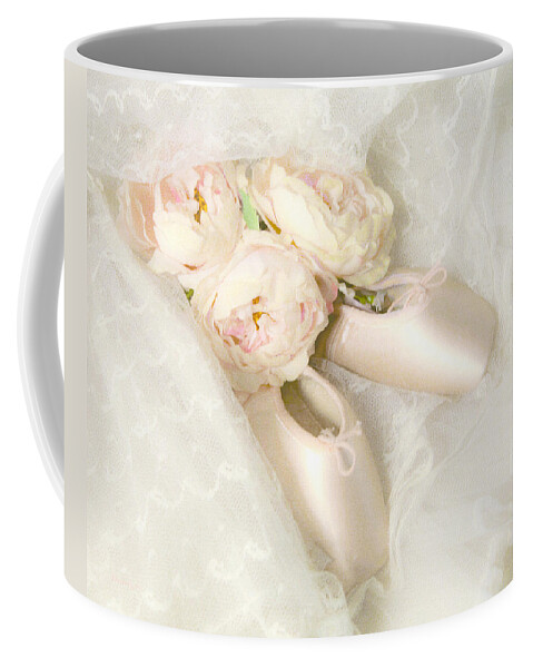 Shabby Chic Prints Coffee Mug featuring the photograph Ballet Shoes by Theresa Tahara