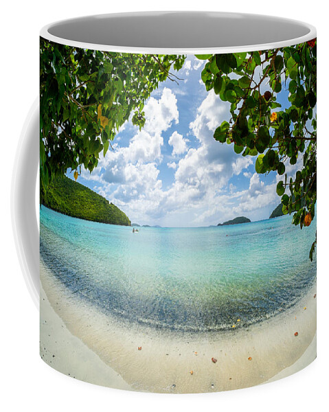 Caribbean Coffee Mug featuring the photograph Beautiful Caribbean beach by Raul Rodriguez