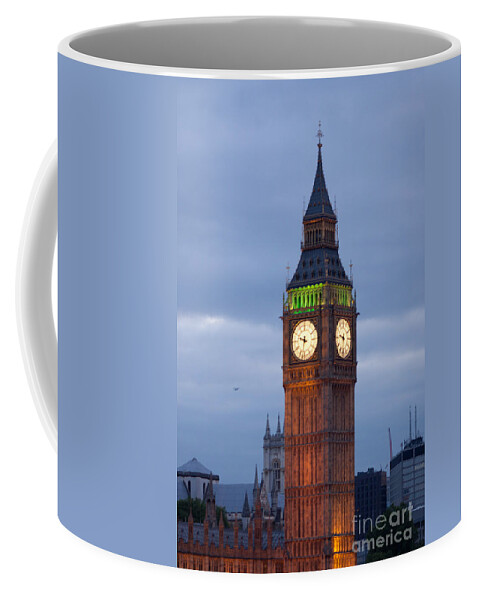 Big Ben Coffee Mug featuring the photograph Big Ben At Night #1 by Thomas Marchessault