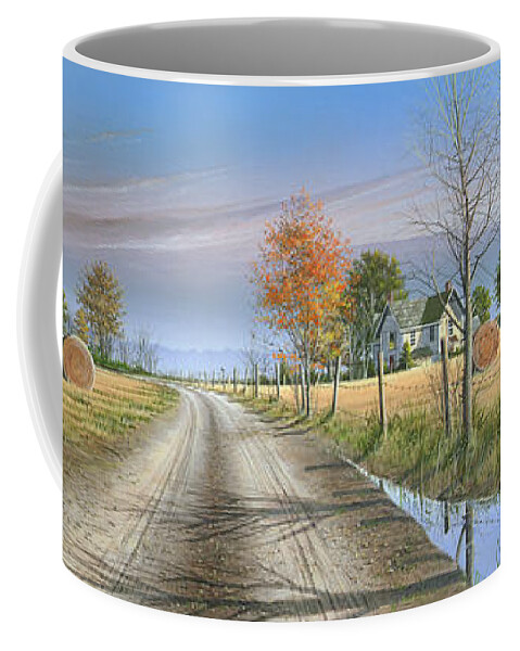 Landscape Coffee Mug featuring the painting Bless Thy Fertile Soil #1 by Mike Brown