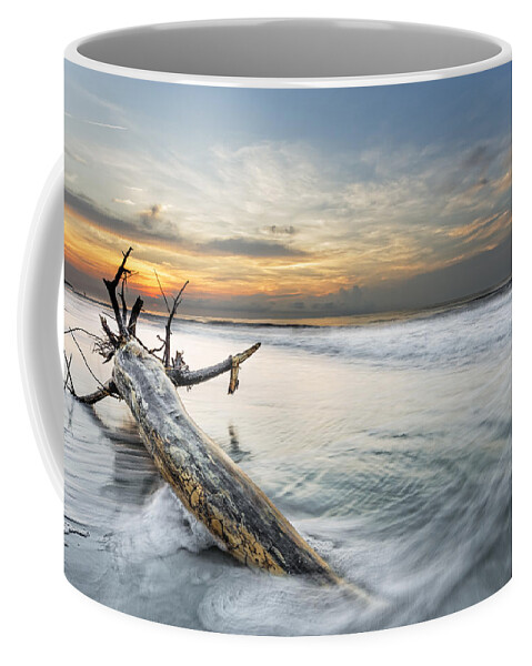 Abstract Coffee Mug featuring the photograph Bough in Ocean #1 by Peter Lakomy