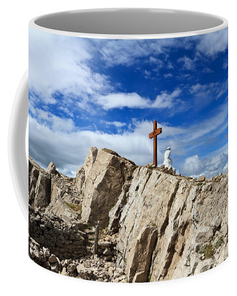 Alpine Coffee Mug featuring the photograph Castellazzo peak #1 by Antonio Scarpi