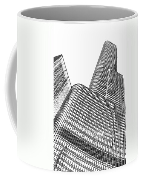 Chicago Downtown Coffee Mug featuring the digital art Chicago Downtown by Dejan Jovanovic