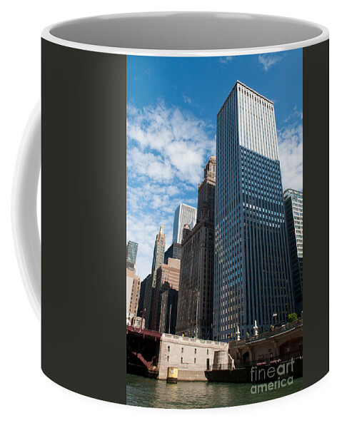 Chicago Downtown Coffee Mug featuring the photograph Chicago River by Dejan Jovanovic