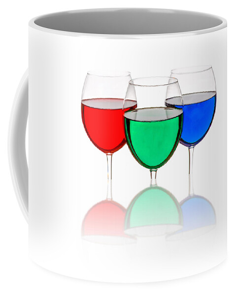 Alcohol Coffee Mug featuring the photograph Colorful Wine Glasses #1 by Peter Lakomy