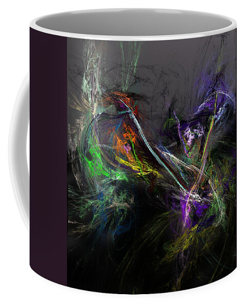 Fine Art Coffee Mug featuring the digital art Conflict #1 by David Lane