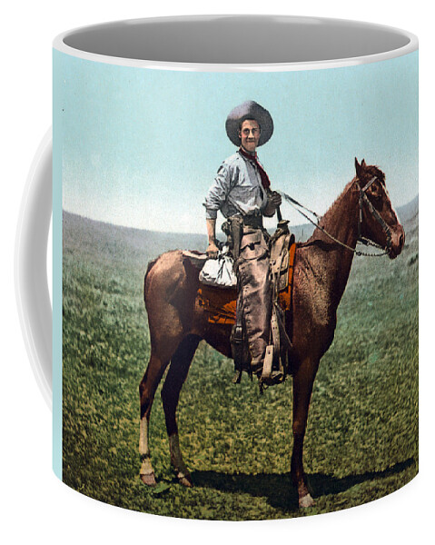 Occupation Coffee Mug featuring the photograph Cowboy, 1900s #1 by Science Source