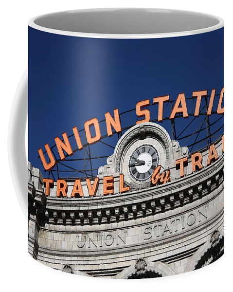 America Coffee Mug featuring the photograph Denver - Union Station #7 by Frank Romeo