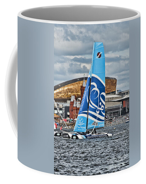 Extreme 40 Catamarans Coffee Mug featuring the photograph Extreme 40 Team The Wave Muscat #1 by Steve Purnell